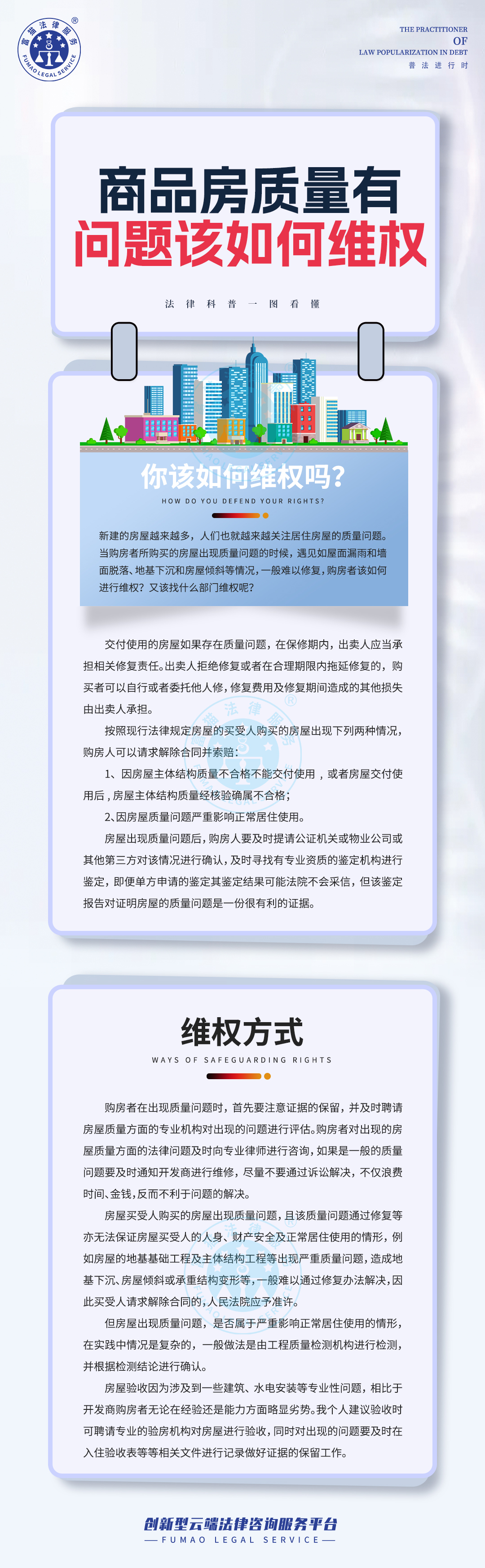 全民普法丨商品房質量有問題該如何維權？